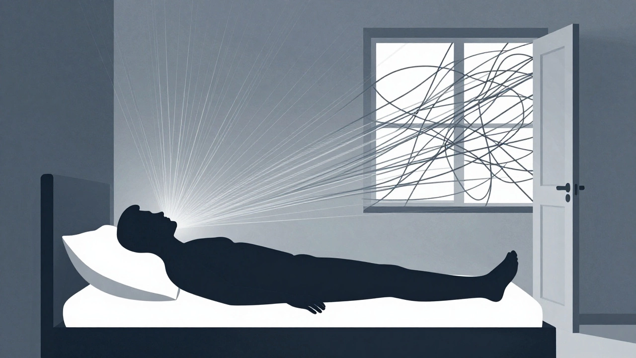 Силуэт человека у стены, энергия спокойствия против хаоса окна и двери.