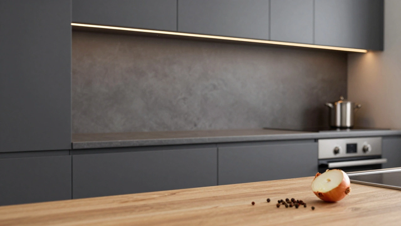 На каком цвете меньше видно грязь на кухне: лучшие оттенки для мебели